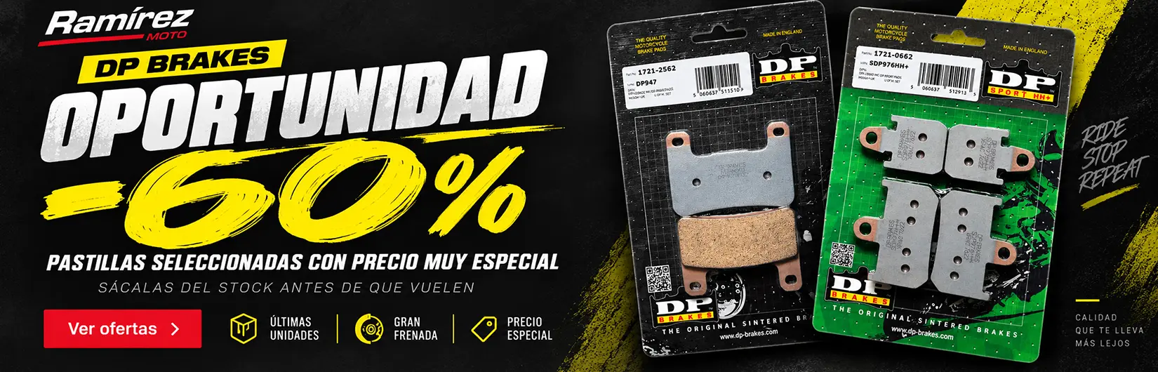 chollazos en pastillas dp brakes ramirez